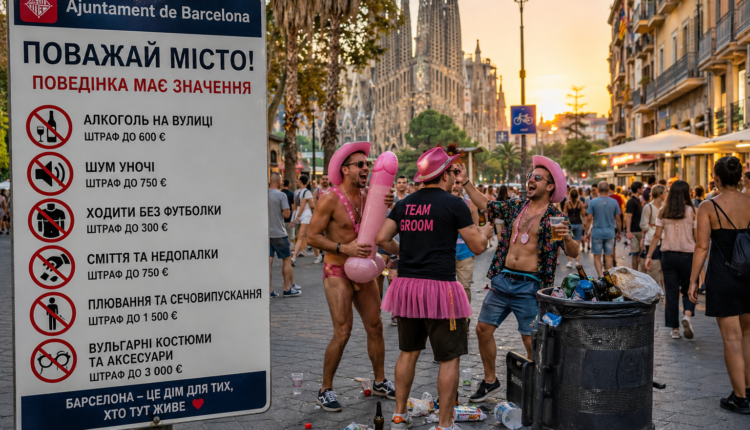 за що штрафують туристів у Барселоні